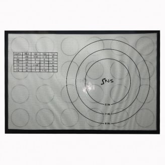 Килимок силіконовий універсальний 43x28см з колами та розміткою SNS 4328