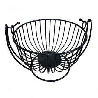 Кошик для фруктів на підніжці ART Завиток-1 25*25 см 1019