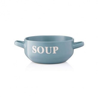 Бульонница керамическая 700 мл Ardesto Cream AR3477BL голубая