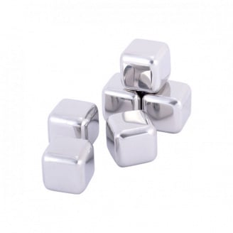 Камені для віскі Kamille охолоджувальні кубики з нержавіючої сталі KM-7793