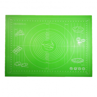 Силіконовий килимок Genes 68х51,5 см для розкочування тіста салатовий