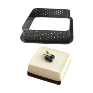 Перфорований квадрат із термопластику 6 шт Tarte Ring Square 8*8*2 см SnS ММ-112/2861