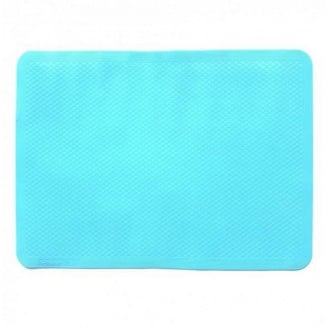 Коврик силиконовый для выпечки рифленый 37 х 27 см голубой Stenson