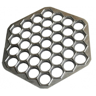 Пельменниця форма алюмінієва 37 отворів