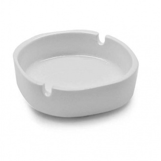 Попільничка фарфорова 10 см Stenson MC3236 White