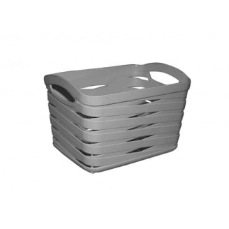 Набір кошиків сірого кольору 3 шт 165*125*107 мм 1,5 л Ucsan plastik M-3928
