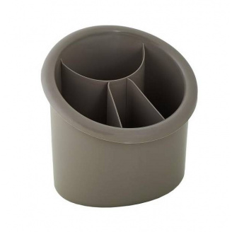 Лоток для столовых приборов Алеана 15,3х12 см h15,5 см полипропилен Какао 167094