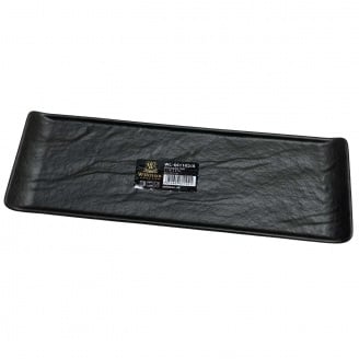 Блюдо прямоугольное фарфоровое 30,2х9,9 см Wilmax Slatestone Black 661102