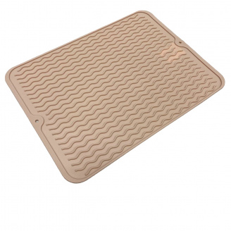 Коврик силиконовый для сушки посуды 29х39,5 см A-Plus 179BM персиковый