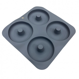 Форма для донатів силіконова 23,5х23,5х2 см A-PLUS 176BM сірий