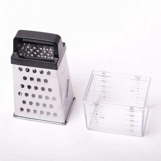Терка Kamille из нержавеющей стали с лотком КМ-7205