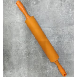 Скалка для розкочування тіста A-PLUS силіконова 45 см оранжева