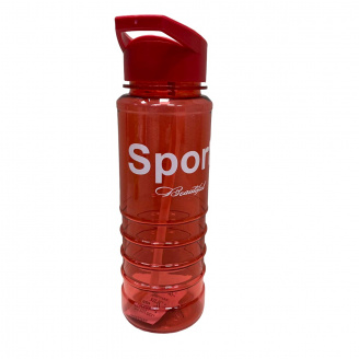 Пляшка пластикова для води 800 мл Stenson 60107 червоний