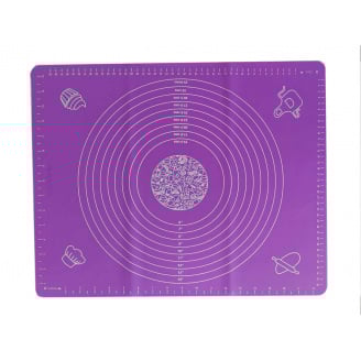 Силиконовый коврик Genes 1030 для раскатки и выпечки теста 40 х 50 см фиолетовый