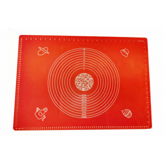 Силиконовый коврик 50 х 70 см оранжевый для раскатки теста Ytech