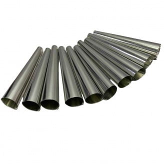 Набор форм для выпечки трубочек из стали с антикоррозийным покрытием 11,7 см 10 шт A-PLUS 1212