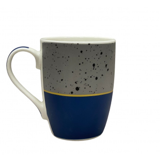 Чашка порцелянова 340 мл Мармур S&T 2091-16 синьо- сірий