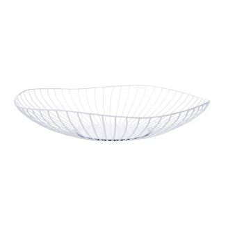 Кошик для фруктів Напівхвиля ART 25*24*6 см білий 1028