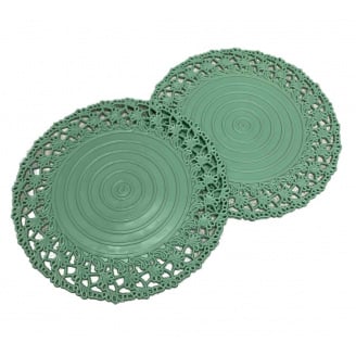 Підставка під гаряче 2 шт Stenson 682 зелена