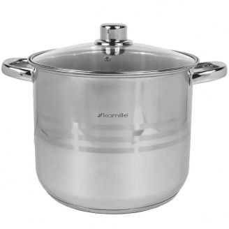Кастрюля с крышкой 8,5 л Kamille KM-5403