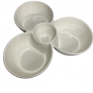 Менажниця порцелянова 26х26 см Stenson MC48560