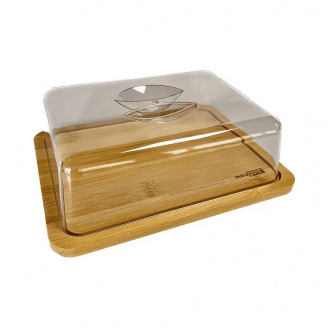 Сирниця бамбукова з акриловою кришкою 24х18,5х7,5 см Eurogold 7896/7108200013