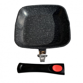 Сковорода-гриль зі знімною ручкою 24 см Edenberg-8129