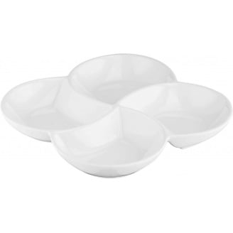 Менажниця порцелянова 21,5*21,5 см фігурна Ardesto AR3738