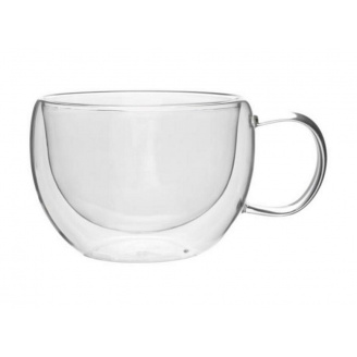 Набір чашок Ardesto з подвійними стінками 300 мл h-7,5 см 2 шт боросилікатне скло -20 до + 150°C AR2630GH