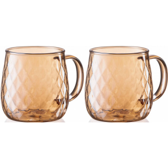 Набор чашек боросиликатное стекло 2 шт 350 мл Ardesto Golden Moon AR2635GG