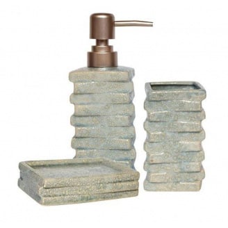 Набір аксесуарів для ванної 3 пр. S&T Атлантида 887-11-01 Сірий