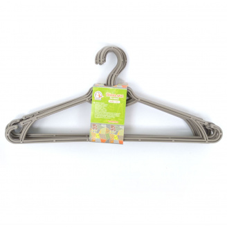 Вішалка для одягу 5 шт какао Алеана 121073