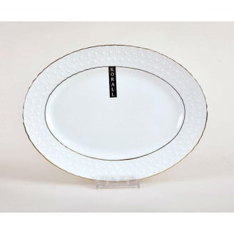 Страва фарфорова овальна 20 см Снігова Королева Interos 223121