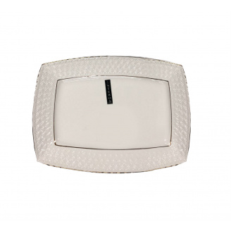 Блюдо фарфоровое прямоугольная 27,5 см Снежная Королева Interos 222728-А