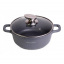 Каструля з кришкою Kamille Landes Grey 4.5 л з алюмінієвими литими ручками Ø24 см 4425 Житомир