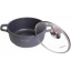 Каструля з кришкою Kamille Landes Grey 4.5 л з алюмінієвими литими ручками Ø24 см 4425 Житомир