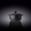 Горщик для запікання з кришкою 18см/0.6л Wilmax Slatestone Black WL-661140/A Ірпінь