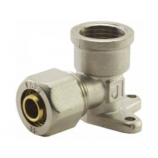 Настенное колено обжимное FADO COMPRESS 16х1/2" ВР латунь