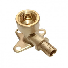 Настенное колено натяжное HERZ 20x3/4" ВР гильза латунь Київ