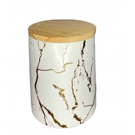 Банку порцелянова з кришкою 720 мл біла BonaDi 805-708