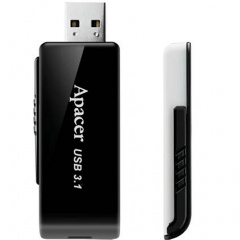 Flash Drive Apacer AH350 64GB (AP64GAH350B-1) Black (6360102) Ровно