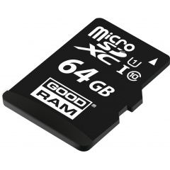 Карта пам'яті GoodRam microSDXC 64GB Class 10 UHS I (M1AA-0640R12) + SD адаптер (6475884) Бердичів