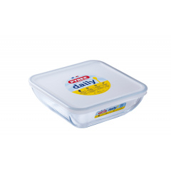 Форма с крышкой Pyrex Daily 20х20 см 2.0 л Прозрачный (6622487) Запорожье