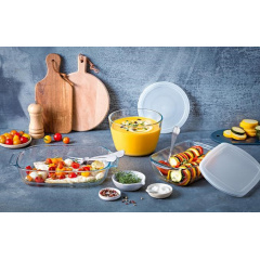 Форма с крышкой Pyrex Daily 20х20 см 2.0 л Прозрачный (6622487) Запорожье