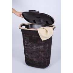 Корзина для белья VIOLET HOUSE COFFEE Виолетта 59х37х48 см Коричневый (6481509) Ужгород