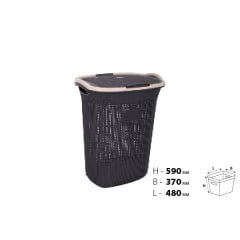 Корзина для белья VIOLET HOUSE COFFEE Виолетта 59х37х48 см Коричневый (6481509) Ужгород