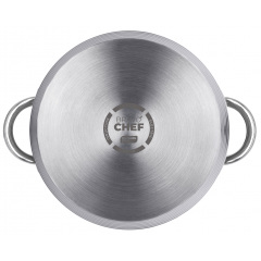Кастрюля с крышкой Bravo Chef 16 см 1.9 л Хром (6720867) Луцк