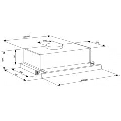 Витяжка кухонна Eleyus Storm 700 60 BL (6253806) Київ