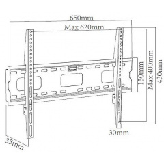 Кронштейн настінний X-Digital STEEL SF405 Black (6185121) Івано-Франківськ
