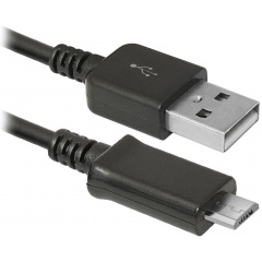 Кабель Defender USB08-03H USB 2.0 AM-MicroBM 1.0m, пакет (87473) (6282548) Харків